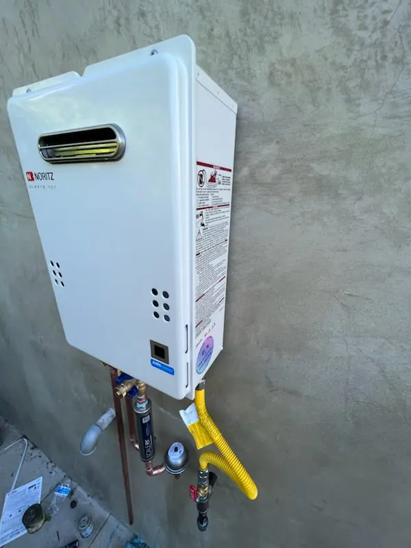 Tankless water heater installation for People's Freeway homes